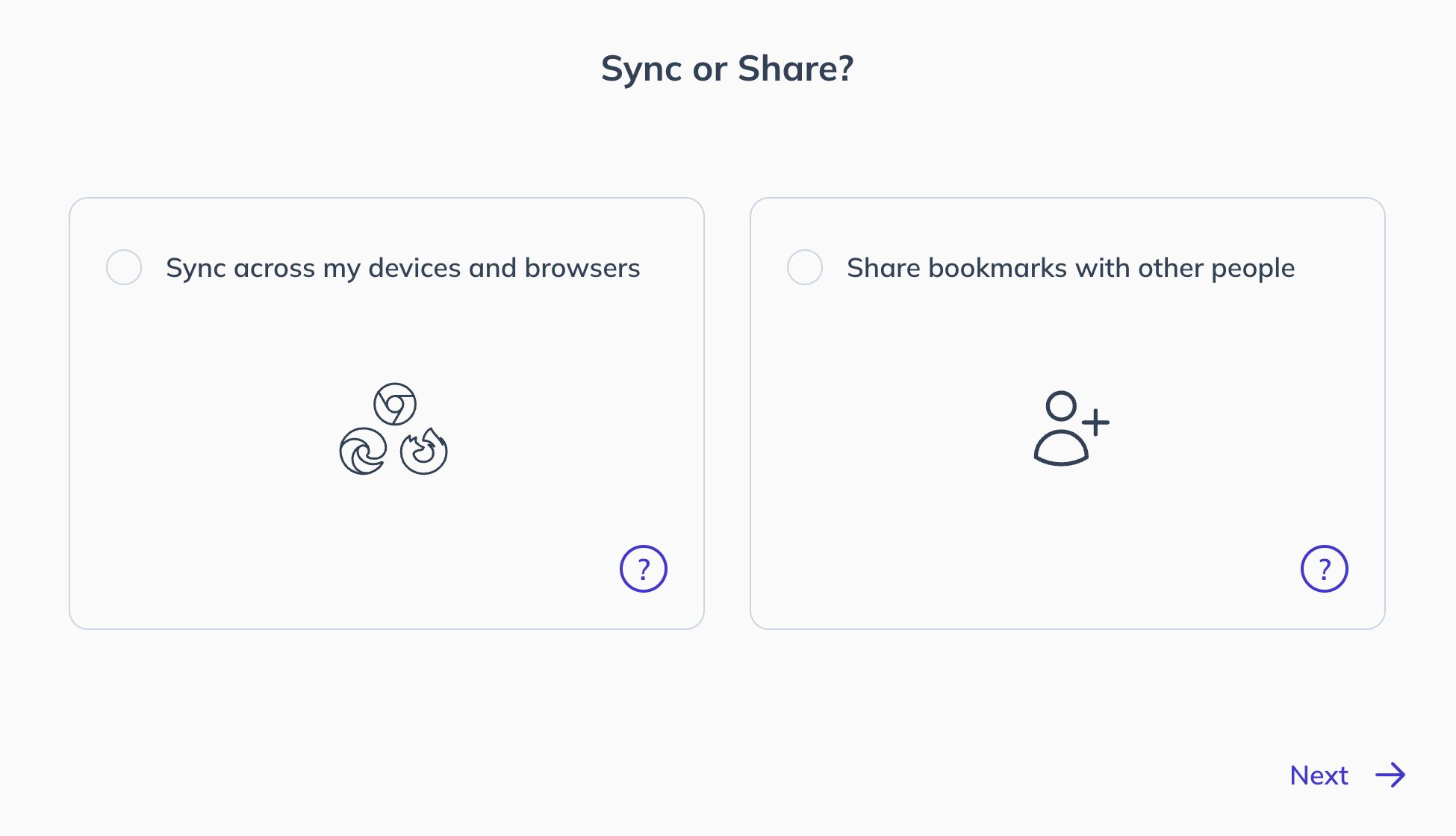 Sync or share bookmark folders, Bookmark Llama product